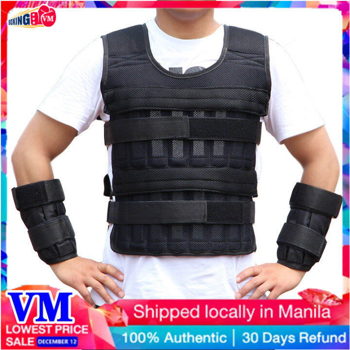 Boxing Vm Hot Sale 20kg Weighted Vest Adjustable Loading Weight Jacket