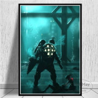 Bioshock Rapture Video Game Retro Kids Gift Vintage Canvas Painting Posters And Prints Wall Art Pictures For Living Room