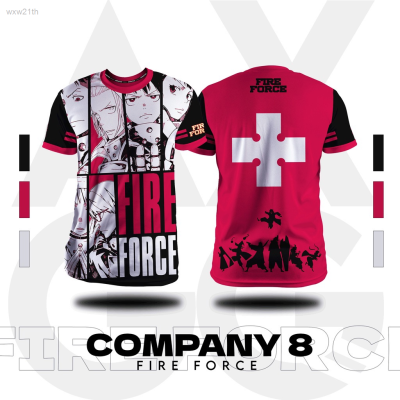 2023 Firepower Company 8 Mens Anime Print T-shirt Unisex