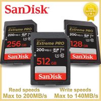 [HOT TALQQQWWEGE 583] การ์ดความเร็วสูงหน่วยความจำ SanDisk SD การ์ด Extreme PRO ความละเอียดสูงสุด200เมกะไบต์/วินาที U3 C10วิดีโอ4K UHD V30การ์ด UHS-I SDHC และ SDXC สำหรับกล้อง