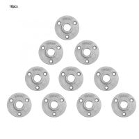 №♨ 10pcs Alloy/ Cast Iron 3 Holes 65mm DN15 Flange Pipe Base Thread Floor Flange(Aluminum alloy) Floor Flange