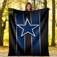 American Football Team Dallas Cowboys Soft Throw Blanket Flannel Living Room/Bedroom Warm Blanket for Kids, Adults, Elderly