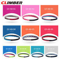 CLIMBER สายคาดศีรษะสำหรับเล่นกีฬากันลื่น,สายรัดผมแบบถักระบายอากาศได้ดีสายรัดซิลิโคนกันเหงื่อสำหรับออกกำลังกายเล่นโยคะที่คาดผมนิรภัย