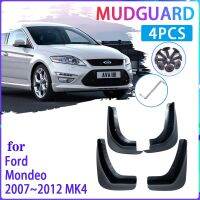 แผ่นบังโคลนรถยนต์4ชิ้นสำหรับ Ford Mondeo MK4 2007 ~ 2012 2008 2009 2010 2011ที่กันโคลนติดรถยนต์ยามอุปกรณ์ตกแต่งรถยนต์ที่ปัดโคลนแผ่นบังโคลนรถ