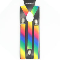 Suspenders Rainbow ตลอดทั้งปีผู้หญิงผู้ชาย Unisex เสื้อ Suspenders สำหรับกางเกงกางเกงแฟชั่นผู้ถือ Braces งานแต่งงานสายรัด-VXCB MALL