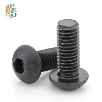 100PCS M3 series 10.9 round head hex socket screws M3*6/8/10/12-50 mm the mushroom head hex socket screws Nails Screws  Fasteners