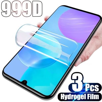 ◆♈✽ 3PCS 999D Hydrogel Film For Huawei NOVA Y61 Y71 Y91 Full Cover Screen Protector Film For Huawei NOVA Y60 Y90 Y70 Plus Not Glass