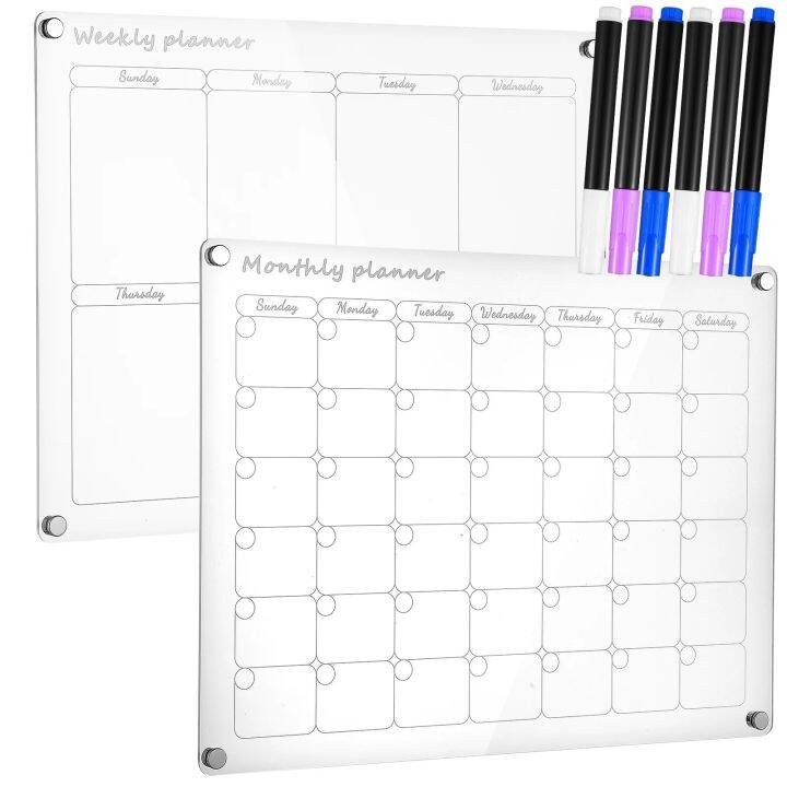 dfcd Monthly Weekly Schedule Planner Boards Acrylic Writing Board