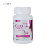 กลูต้า แอล-กลูต้าไธโอน คอลลาเจน พลัส วิตามินซี เอเธน่า Gluta กลูต้าไธโอน กลูต้าผิวขาว ผิวขาว L-Glutathione Collagen Plus Vitamin C Athena Glutathione