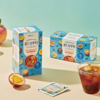 ?Import Item? 복숭아&amp;패션후르츠 ชาพีช,เสาวรส(ไม่มีคาเฟอีน) Damtuh Cold Brew Tea Passion fruit Peach 1.5g*20t.