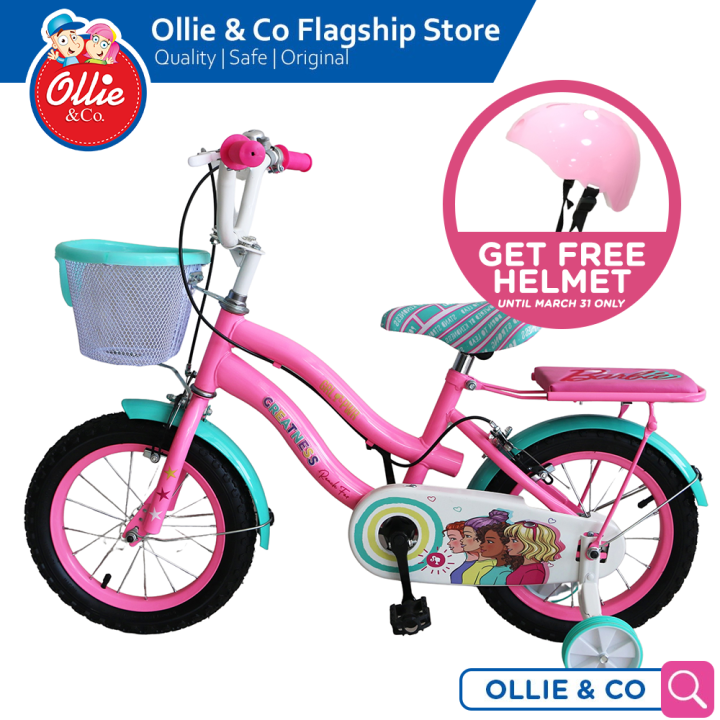 Barbie Kids Bike 12 inch / 14 inch / 16 inch with training wheels and ...