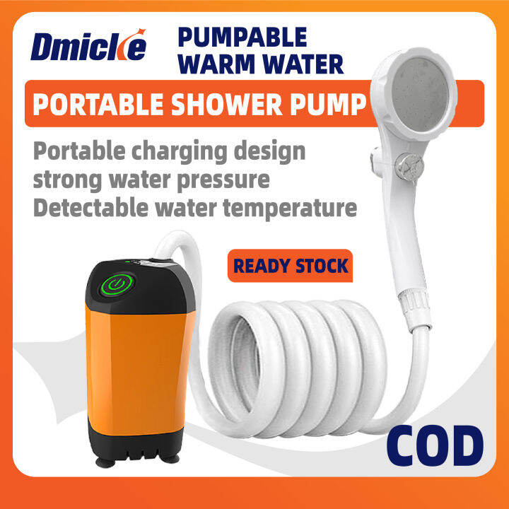 Portable Shower Pumping Shower Camping Shower USB Rechargeable Pumps