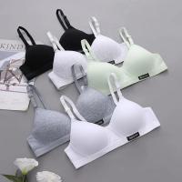 Comfort Seamless Breathable Soft ชุดชั้นในหญิงไร้สาย Push Up s ssiere Intimates สามในสี่ (34ถ้วย) ชุดชั้นใน