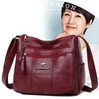 【Ready Stock】 ஐ C23 【TH Fashion】New Korean Kangaroo Soft Leather Wanita Handbag Version All-match Large-capacity Mother Fashion Messenger Bag Beg