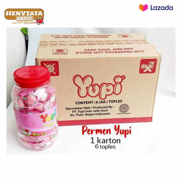 Permen Yupi Strawberry Kiss 1 Karton 6 Toples Lazada Indonesia