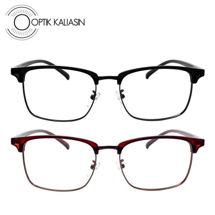 OPTIK KALIASIN - Frame kacamata pria wanita kotak square vintage lentur ...