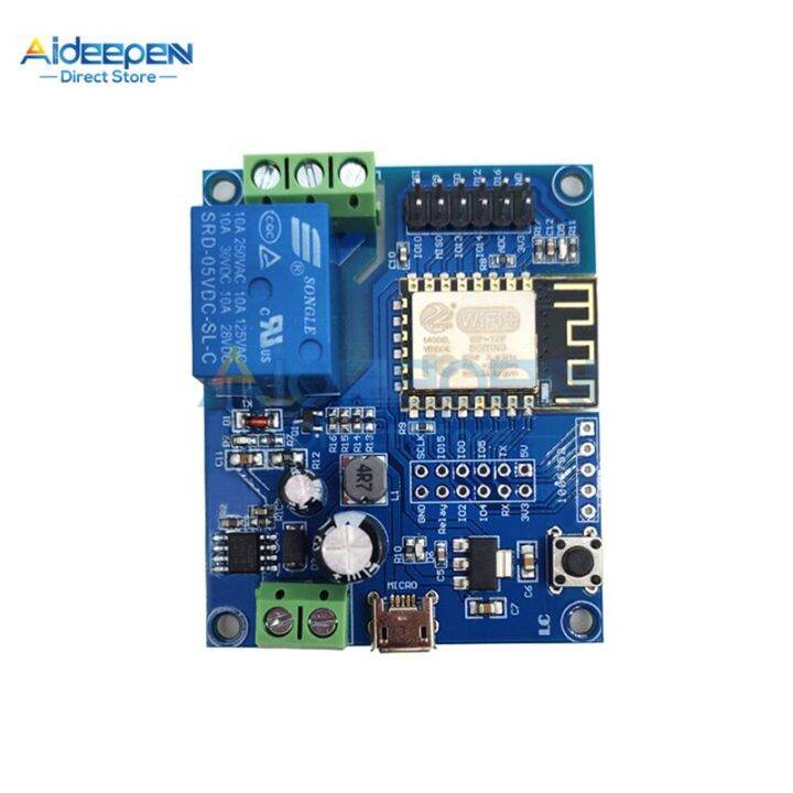 โมดูลรีเลย์-wi-fi-ไร้สาย-esp8266-dc-5v-80v-esp-12f-การพัฒนา-wifi-บอร์ดสำหรับ-arduino-12v-24v-36v-48v-72v