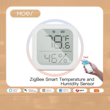 MOES Tuya Smart ZigBee Temperature and Humidity Sensor Indoor Hygrometer  with LCD Display