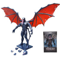 High Grade 7 Inch Cartoon Movie Poison Venom Wings To Kill Spider-Man Wings Hand Moving Model Furnishing Articles