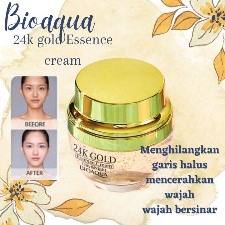 BIOAQUA 24K Gold Essence Skin Brightening/Serum Wajah/Essence Cream ...