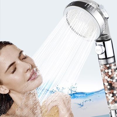 ZhangJi 3-Function Shower with Stop high Pressure Filter Saving