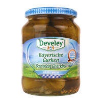 ดิวีเลย์  คอร์นิชอน แตงกวาดอง แบบบาวาเรียน 670 กรัม - Gherkins Bavarian 670g Develey brand