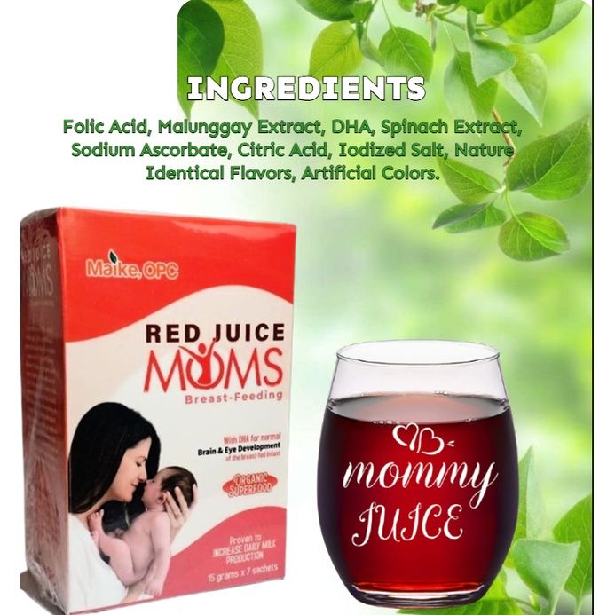 Red Juice Moms 7sachets Premium Herbs Corp Breastfeeding Juice W