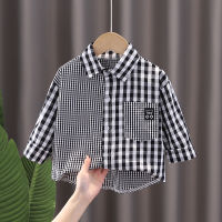 MMKids Baby Cotton Clothing Boys Tops Shirts Casual Clothes Checked Blouse Long Sleeves Shirt Infant Toddler Tee Boy Top T-shirt 1 2 3 4 5 Years