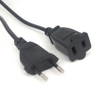 【YF】 C096 European Schuko CEE7/16 Plug to USA Socket Power Adapter Cable EU Male US Nema 1-15R Cord30CM