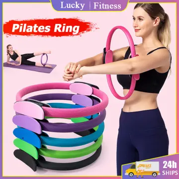 Pilates Ring, Fitness Pilates Resistance Ring with Dual Grip Handles Yoga  Pilates Circle, Unbreakable Magic Circle in Gym, Aerobics