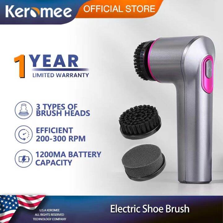Keromee Household Portable Shoe Polisher Leather Care Device Electric