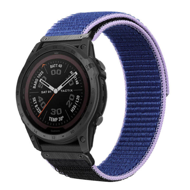 zenia-26มม-nice-ไนลอนที่ดีสายนาฬิกา-quick-fit-สำหรับ-garmin-fenix-7x-6x-pro-sapphire-5x-plus-3-hr-instinct-2x-solar-tactical-quatix-enduro-descent-mk1-mk2-mk2i-d2-tactix-bravo-charlie-delta-px-coros-v