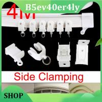 B5ev40er4ly SHOP 4M Curtain Rail Track Side Clamping Flexible Ceiling Mounted For Windows Plastic Bendable Straight Pole Accessories