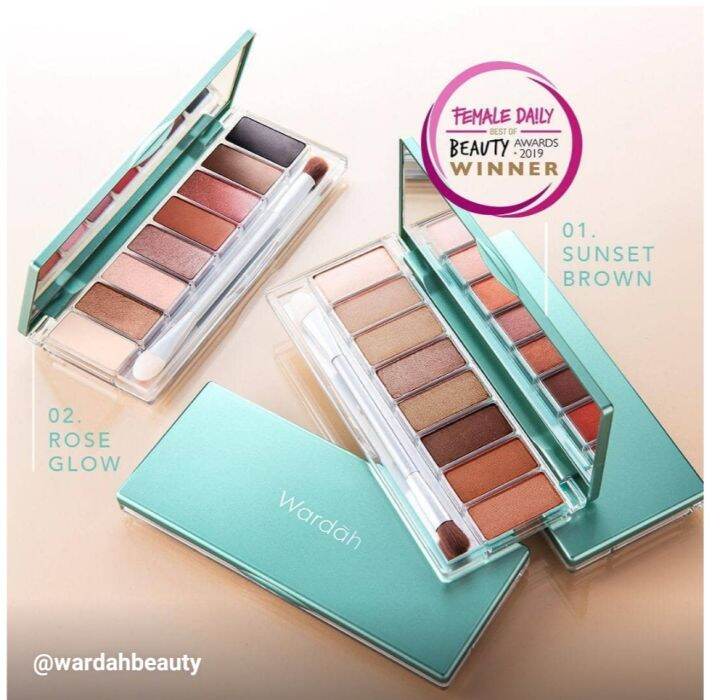 Wardah Exclusive EyeShadow Palette/eyeshadow palette wardah Lazada