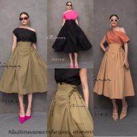 (นางแบบใส่ชุดขาย) VintagE inNeR skiRt กระโปรงเอวสูง กระโปรงวินเทจ เวสคอเซต แพทเทิร์นสุดเก๋แต่งโค้งเว้า ร้อยเชือกแบบcorsetช่วงเอวให้เข้ารูป จับทวิสนิดๆ สวยเป๊ะ