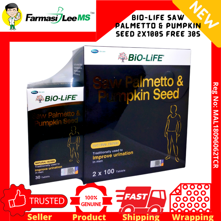 BioLife Saw Palmetto & Pumpkin Seed 100s x 2+Bio Zinc Complex 30s (Exp