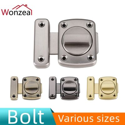 Door Latch Square Bolt Zinc Alloy Safety Protection Push-Pull Padlock Lock Buckle Cabinet Gate Furniture Home Hardware 4 Colors Door Hardware Locks Me