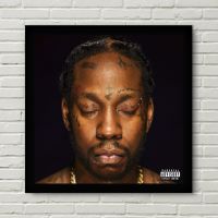 ปลอกอัลบั้มเพลงโปสเตอร์ผ้าใบพิมพ์ลายภาพวาดตกแต่งบ้าน2 Chainz Collegroe (ไร้กรอบ)