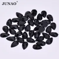 【CW】 JUNAO 8x13mm Rhinestones Flat Back Drop Crystals Stones Sew Strass Crafts Accessories