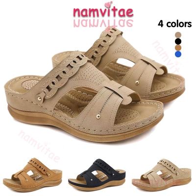 ◕❀  Namvitae Sandal Women Hollow Fashion New Beach Wedge Sandals Ladies