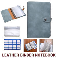 Colourful A6 Notebook Binder Kit PU Leather Diary Agenda Planner Budget With Zippered Envelopes Label Sheet School Stationery