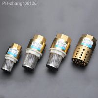 1/2 3/4 1 1-1/2 2 BSPP Brass One Way Female Thread Foot Valve Mesh Check Valve with Holes Strainer Filter DN25 Screw Thread