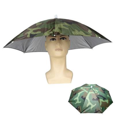 [hot]Foldable Head Umbrella Hat Fishing Hat Beach Hiking Camping Outdoor Headwear Sun Sunshade Rainproof Golf Fishing Hats