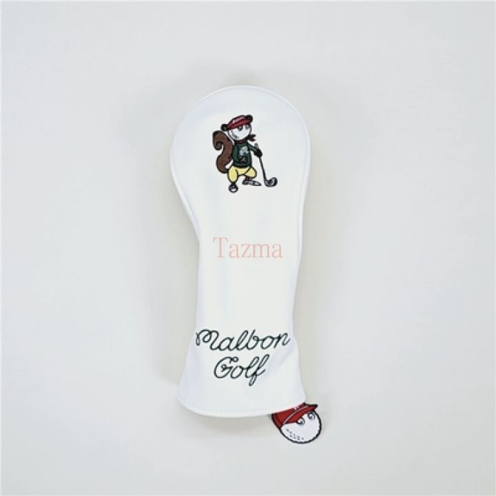 malbon-squirrel-design-golf-club-driver-fairway-woods-hybrid-ut-putter-and-mallet-putter-headcover-fisherman-hat-golf-cover-protect
