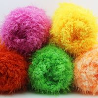 【YD】 100g/Roll Faux Hair Yarn Fluffy Coral Fleece Luxury Crochet Wool Hand Knitted Sweater Scarf Baby