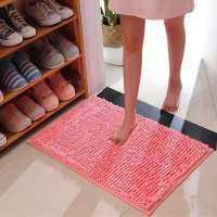 Microfiber Chenille Bathroom Mat Set Absorbent Machine Washable Multi Size Fit Toilet Bathtub Living Room Door Bathroom Carpet