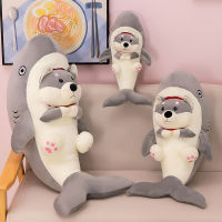 TikTok ระเบิดสุดน่ารักสุนัขฉลามกอดตุ๊กตาตลกหมอนตุ๊กตาตุ๊กตาของขวัญสร้างสรรค์