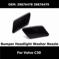 39876478 39876479 1Pair For Volvo C30 2007-2008 Left Right Front Bumper Headlight Washer Nozzle Cover Unpainted Car Accessories