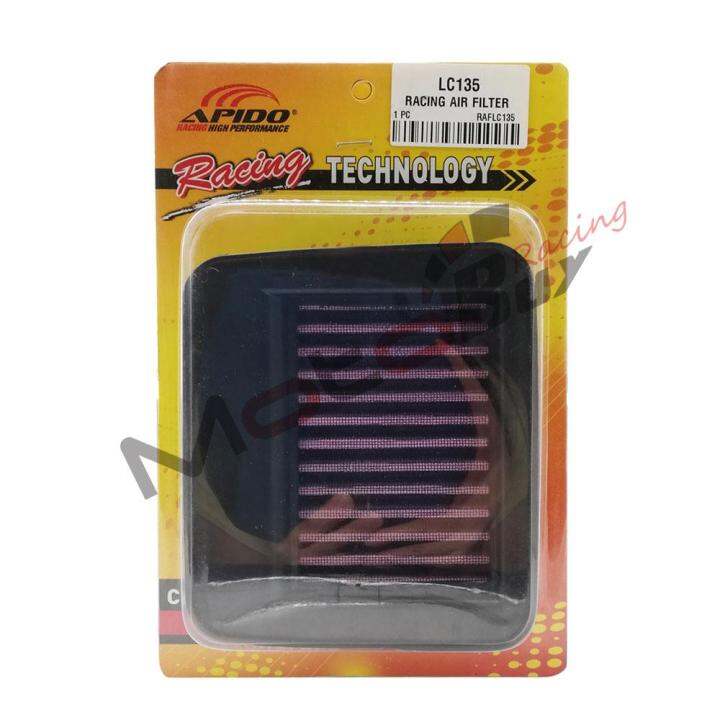 APIDO HIGH PERFORMANCE RACING AIR FILTER FOR YAMAHA LC135 Lazada