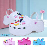 ~ รองเท้าแตะแพลตฟอร์ม OEM Clogs 6 ซม. EU35-42 สําหรับผู้หญิง